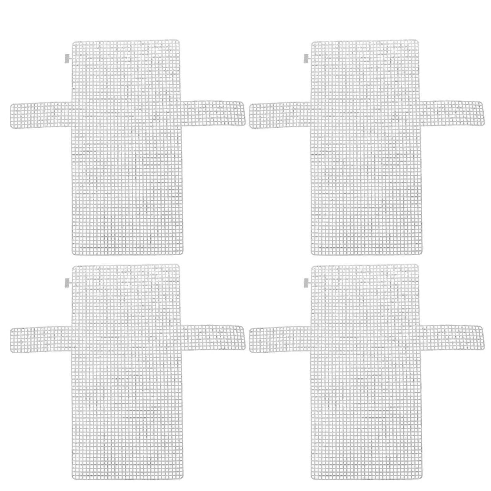 4stk DIY Mesh Sheets Plast Håndlavet taske Vævede plader Plastgitterark