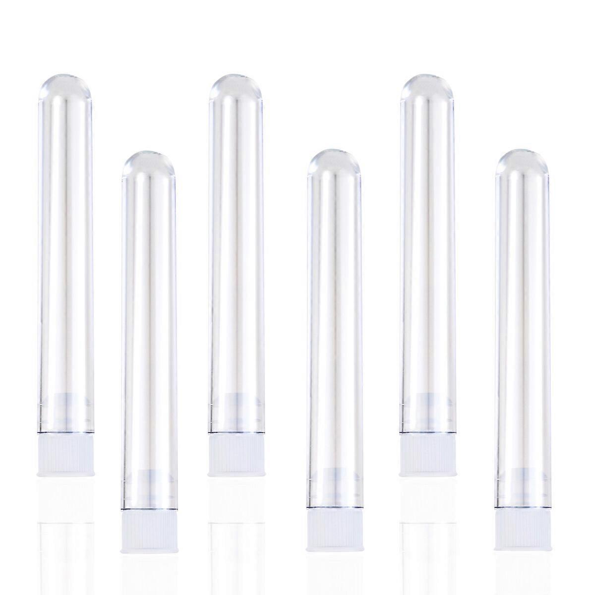 25pcs 5ml Plastic Sample Test Tubes Gift Tubes with Caps (Transparent)