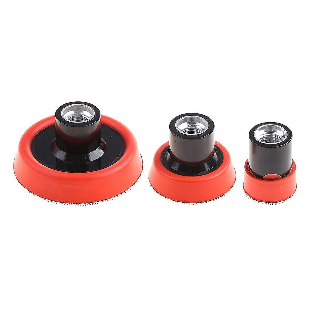 3 Pcs Cleaning Sponge Polishing Pad Buffing Plate Set Car Caring M14 1.2" 2" 3"