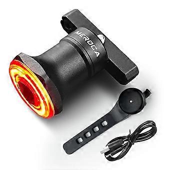 Luz trasera de bicicleta TOPRIDER IPx6 Carga LED a prueba de agua Bicicleta Luz de detección de freno automático inteligente Accesorios Luz de luz trasera de bicicleta