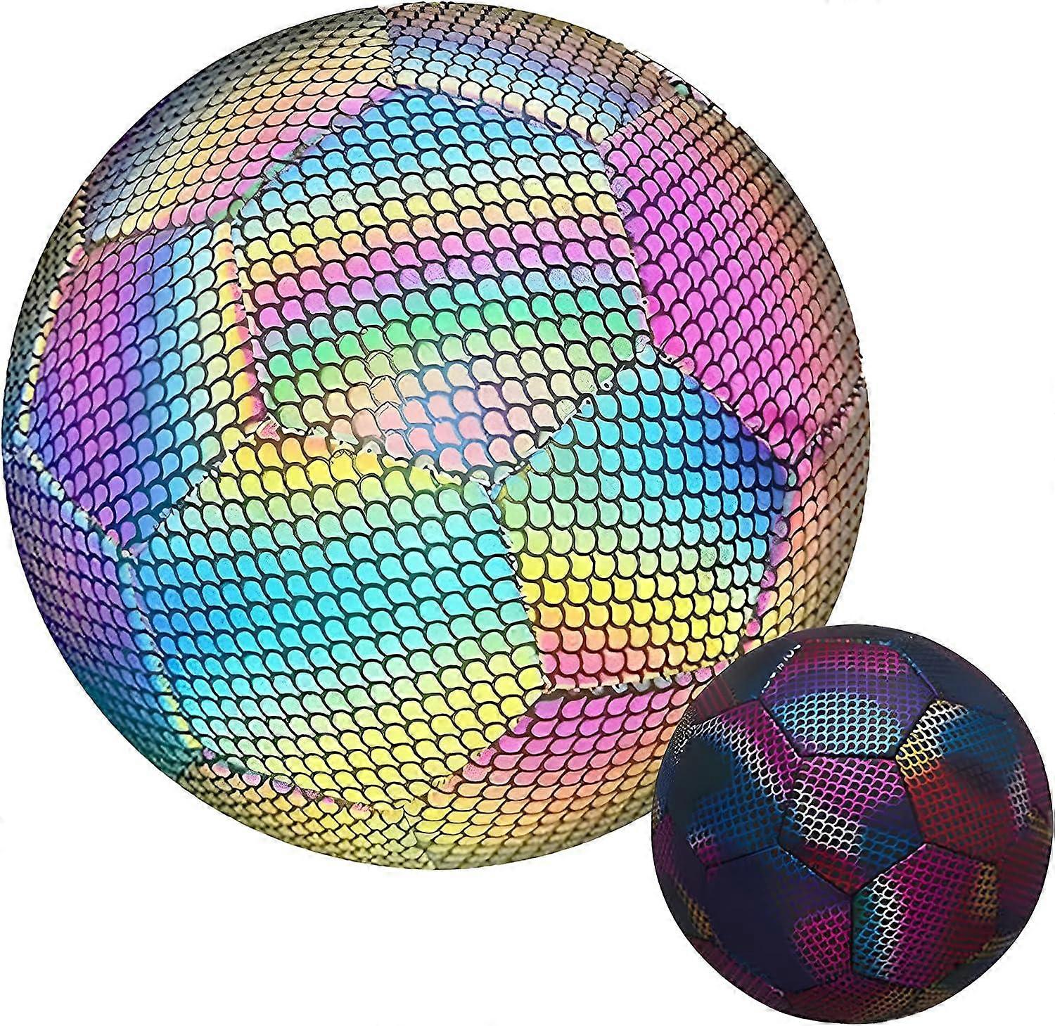 Luminous Football,Reflective,Holographic,Glow Football