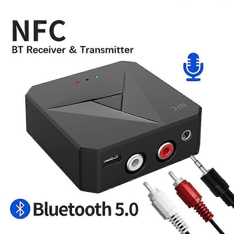 2-in-1 Bluetooth Transmitter Nfc Receiver 3.5aux Car Speaker Receiver Rca