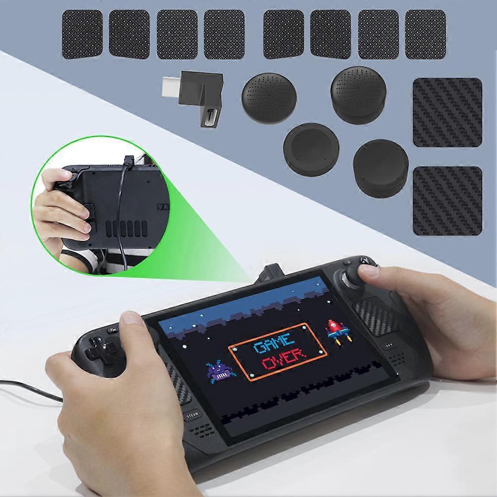 Game Console Accessories Back Button Set Touchpad Protective Film Back Thickened Buttons Rocker Cap Compatible For Steam Deck