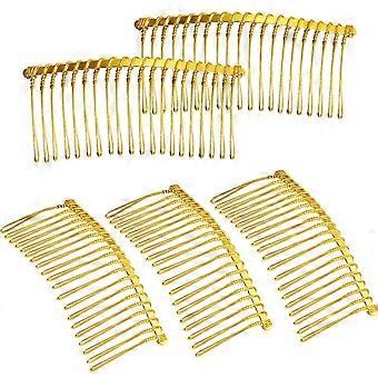 5 Pieces 20 Teeth Hair Clip Combs Metal Wire Hair Combs Wire Twist Bridal Wedding Veil Combs
