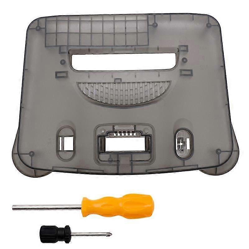 Replacement Plastic Shell Translucent Case For N64 Retro Console Transparent Box Transparent Black