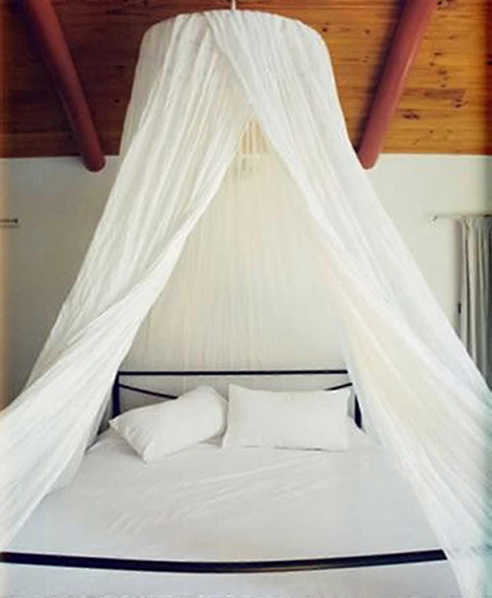 Dreamma Eletgant White Round Bed Canopy Mosquito Net