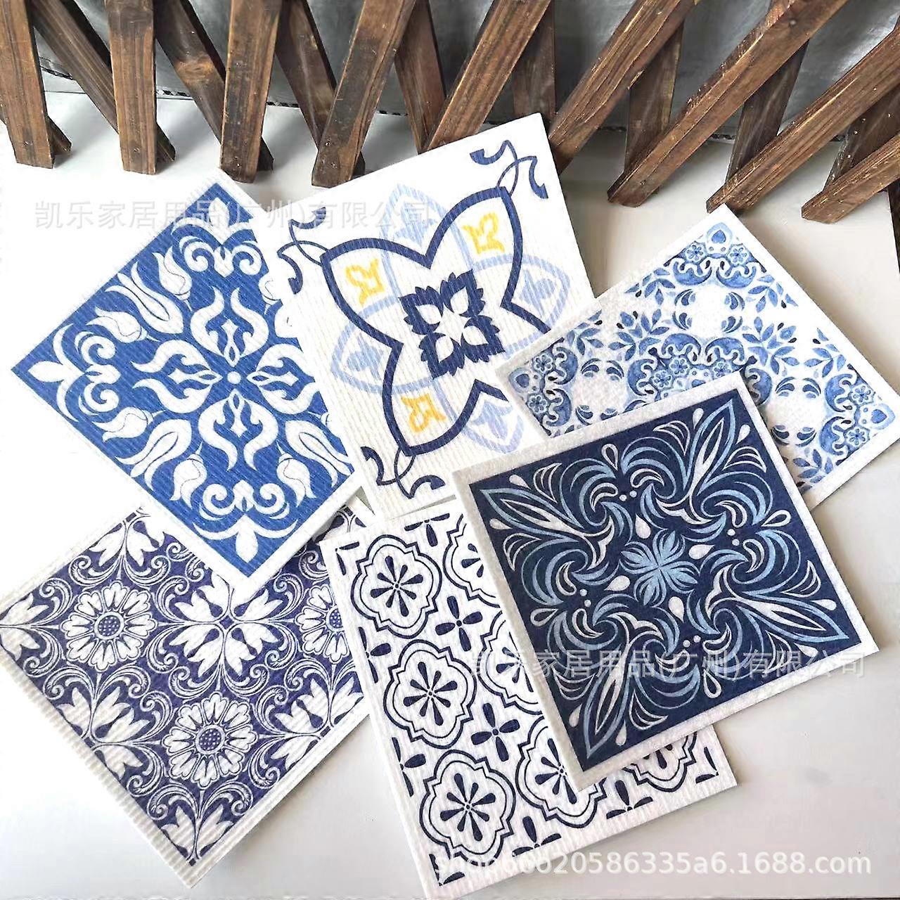 Πανιά πιάτων, 6Pcs πανί καθαρισμού, φιλικό προς το περιβάλλον εναλλακτικό χαρτί, επαναχρησιμοποιήσιμες πετσέτες χεριών, κουρέλια κουζίνας για κουζίνα, μπάνια, επιφάνειες, καθρέφτες, αυτοκίνητο, m