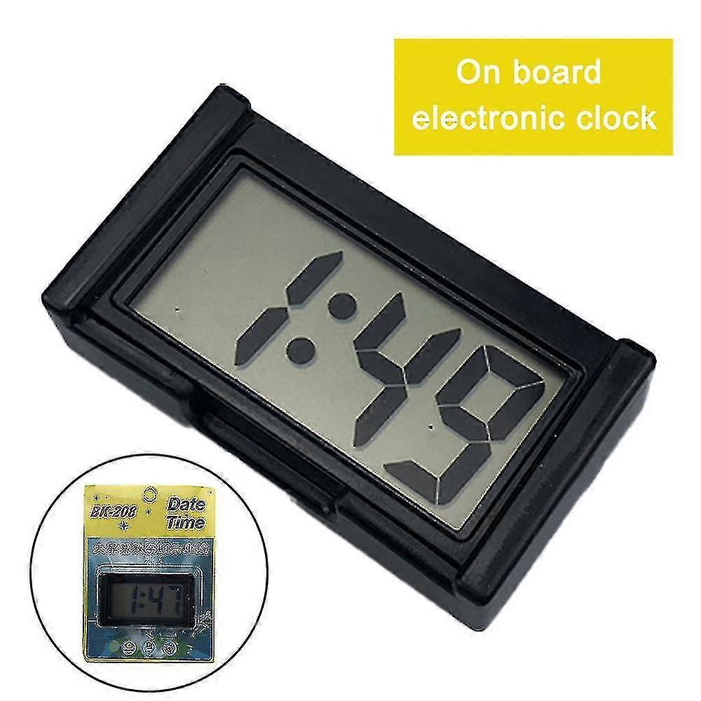 Self Adhesive Lcd Car Dashboard Digital Clock With Calendar Display
