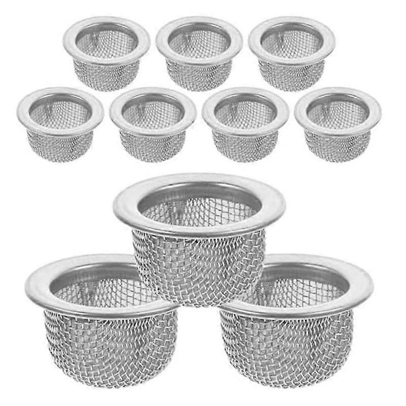 10Pcs Doppelsiebfilter Cocktail Rauchersieb Mini Mesh Bowl Siebfilter für Whiskey Smoker