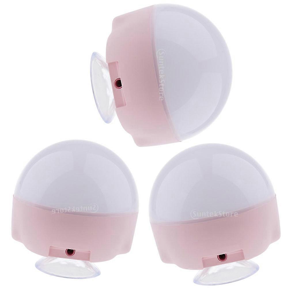 3x Dimmable Led Vanity Makeup Light Bulbs for Mirror Closet Bathroom Suction