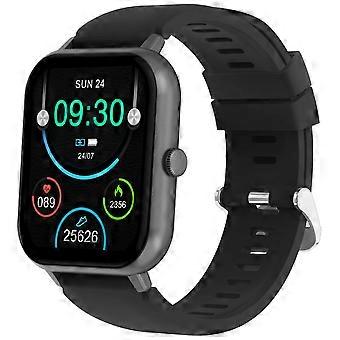 Bozlun B56 1,83-Zoll-Smart Watch Schlafgesundheitsüberwachung Bluetooth-Anruf Sportuhr - Schwarz