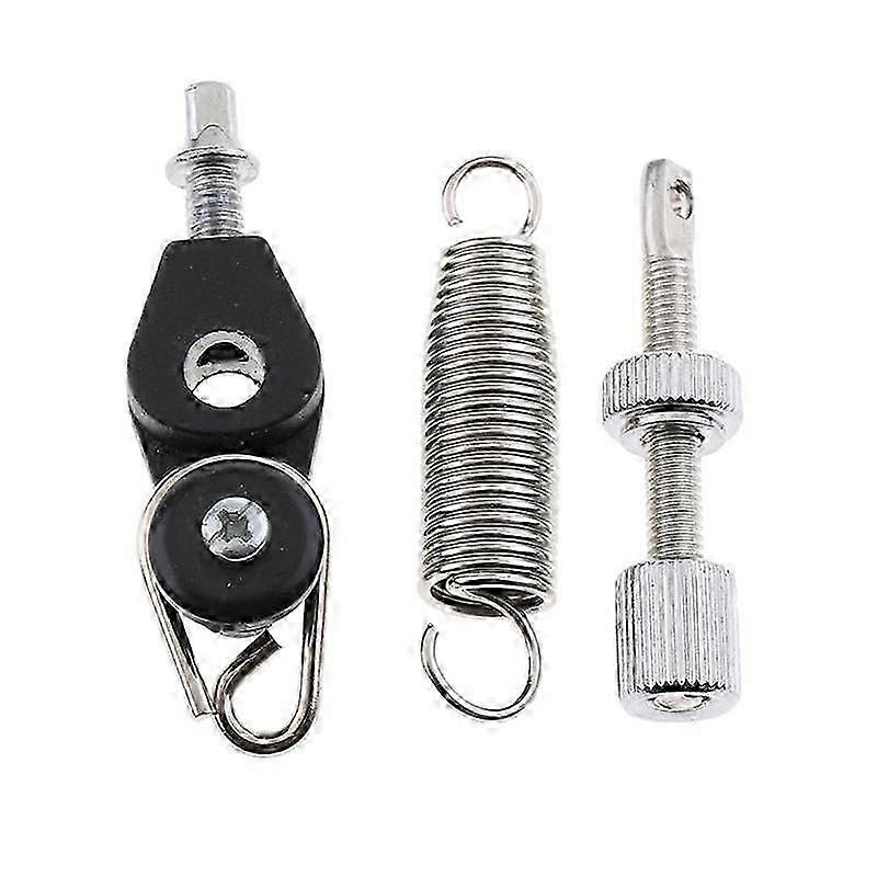 2db Metal Dob Láb pedálrugó D-gyűrűs rugókkal feszítő dobos ütőhangszeresnek