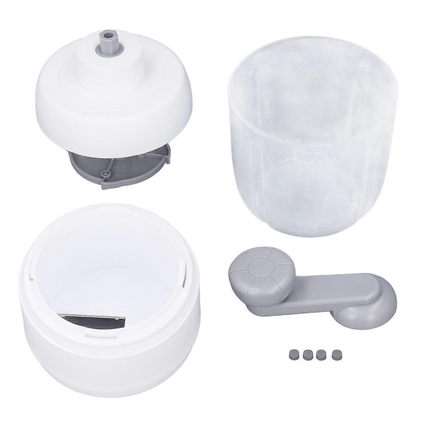 Manual Ice Crusher Efficient Shaving Impact Resistant Detachable Easy Cleanup Portable Snow Cone Mak