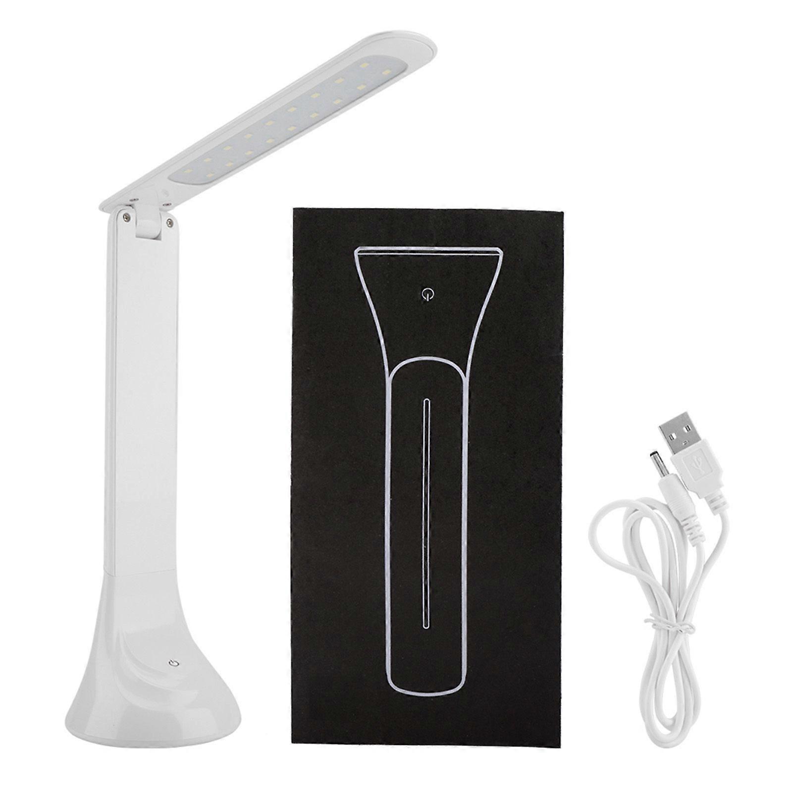 Rechargeable Folding LED Light Desk Table Desktop Lamp Eye Care for Reading Study Lighting