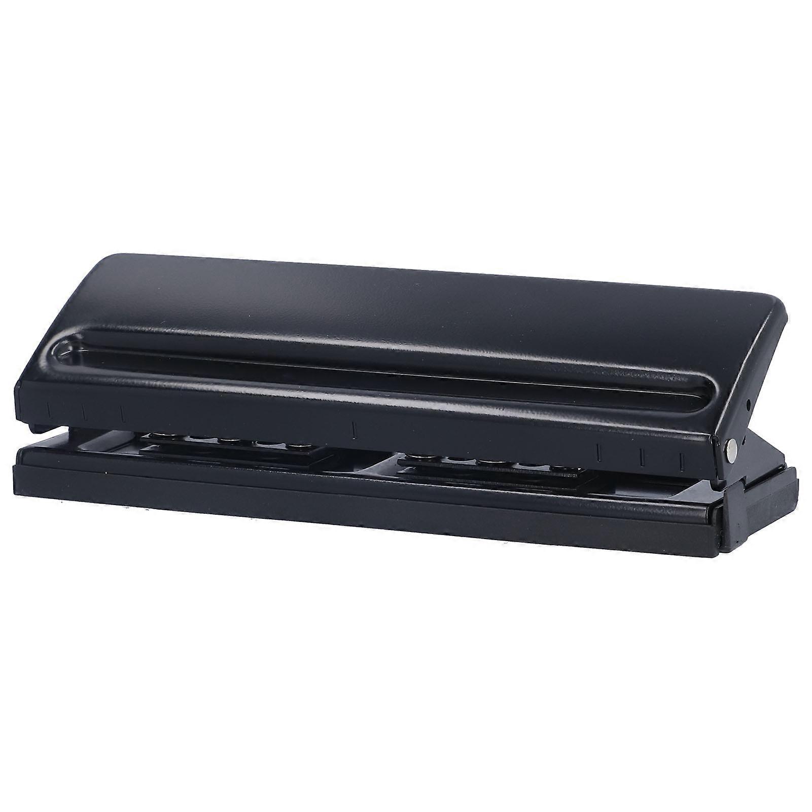 Black Hole Punch: Adjustable Metal 6 Holes Tool for Office Use