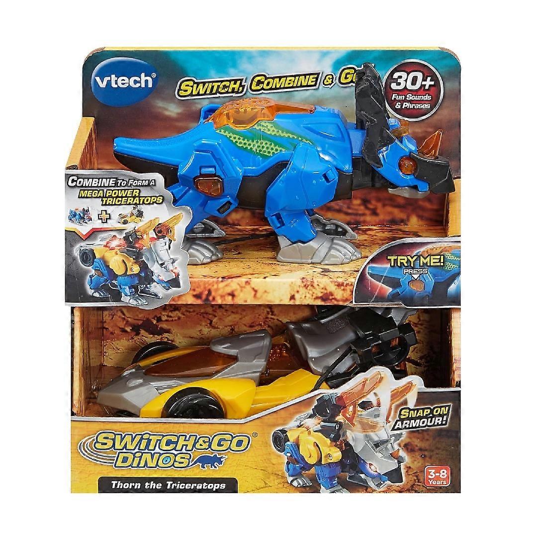 Vtech Switch & Go Dinos Thorn The Triceratops Action Figure