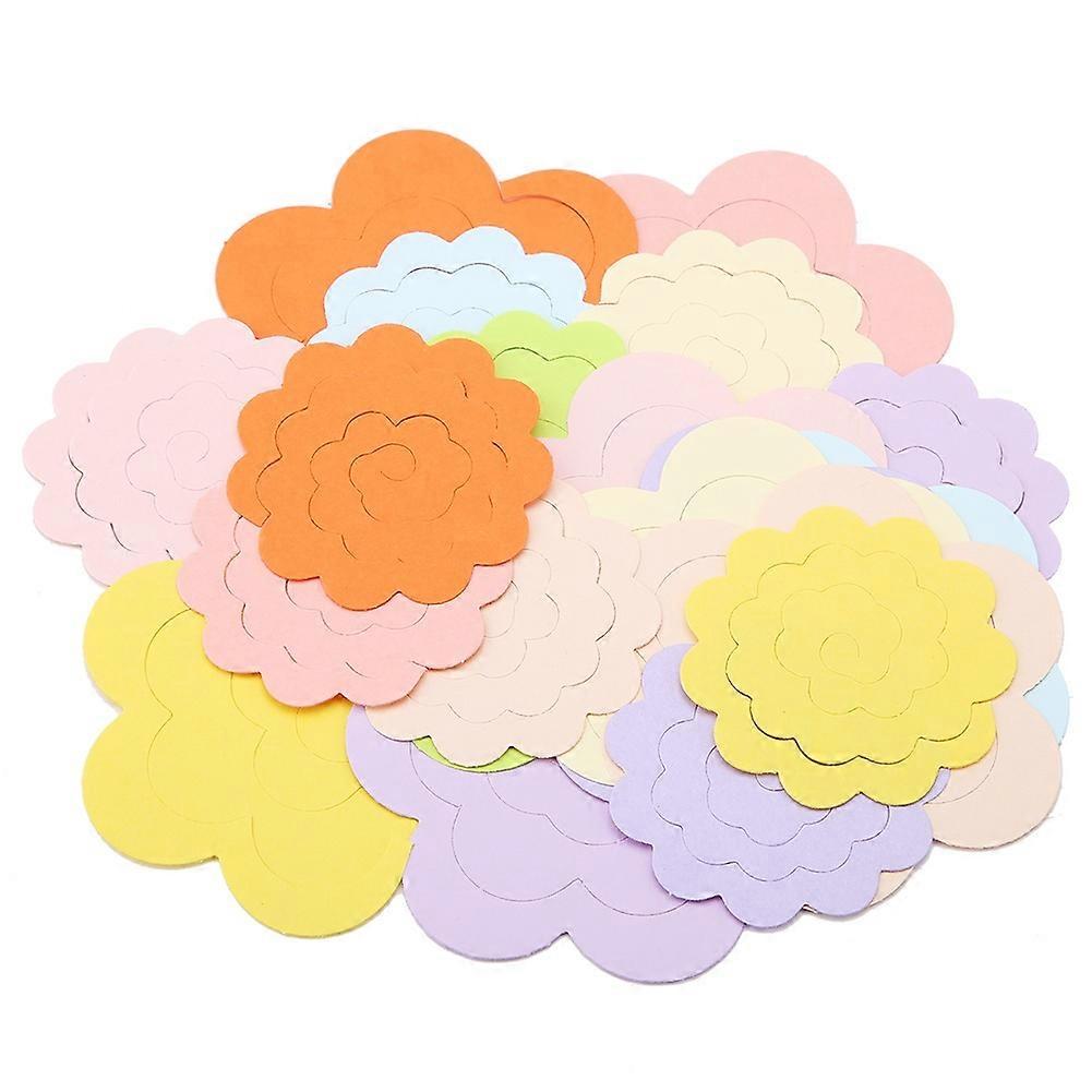 20PCS Flower Design Colorful Paper Quilling Kit Rosette Flower Quilling Paper (Color Random)