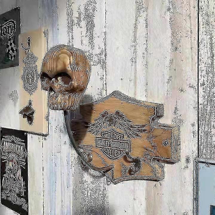 Motorcycle Skull Helmet Holder Skull Shape Helmet Holder Wall Decoration