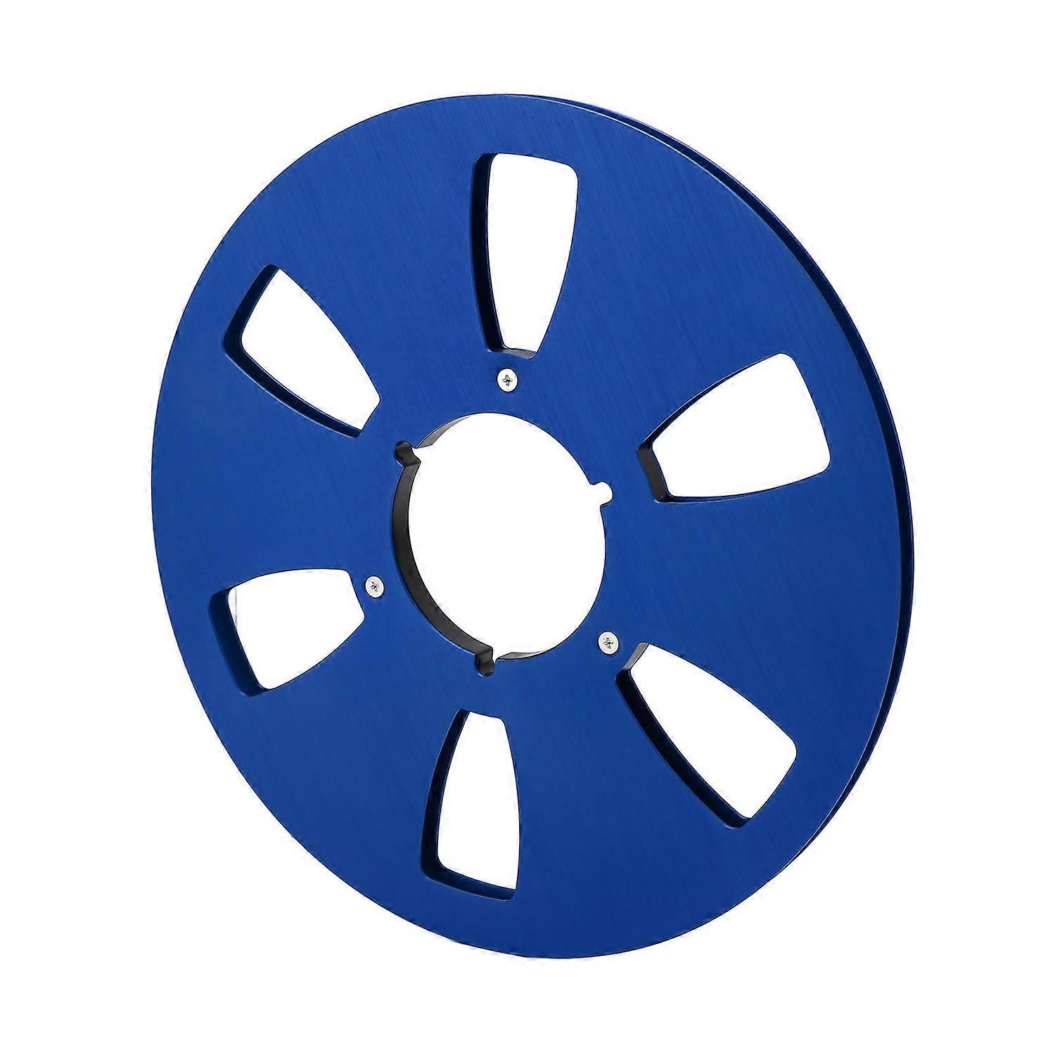 1/4 10.5 Inch Empty Takeup Reel 6 Hole Aluminum Alloy Universal Opening Machine Part Sound Tape Take