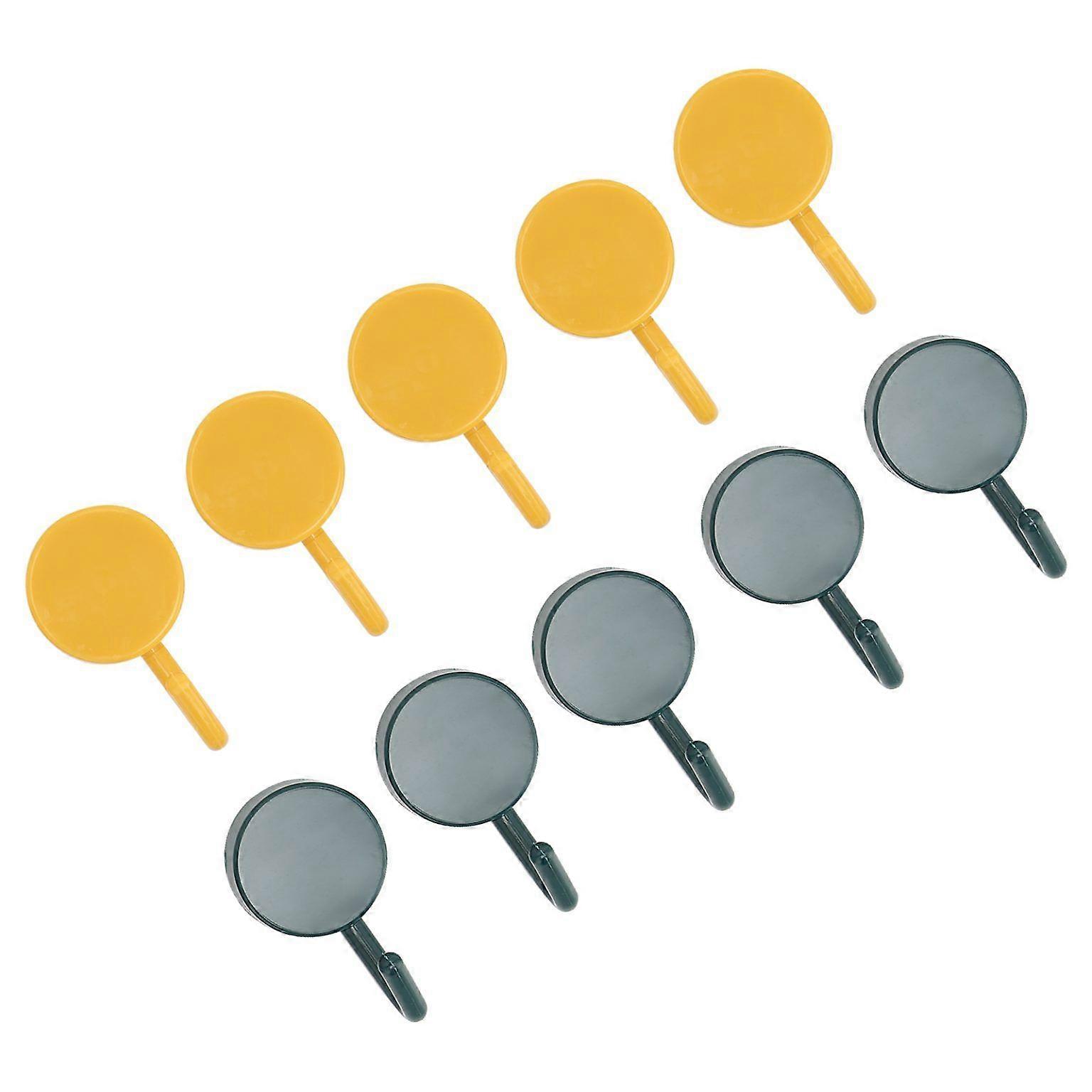 Transparent Seamless Adhesive Wall Hooks - Mini Size, Strong Hold