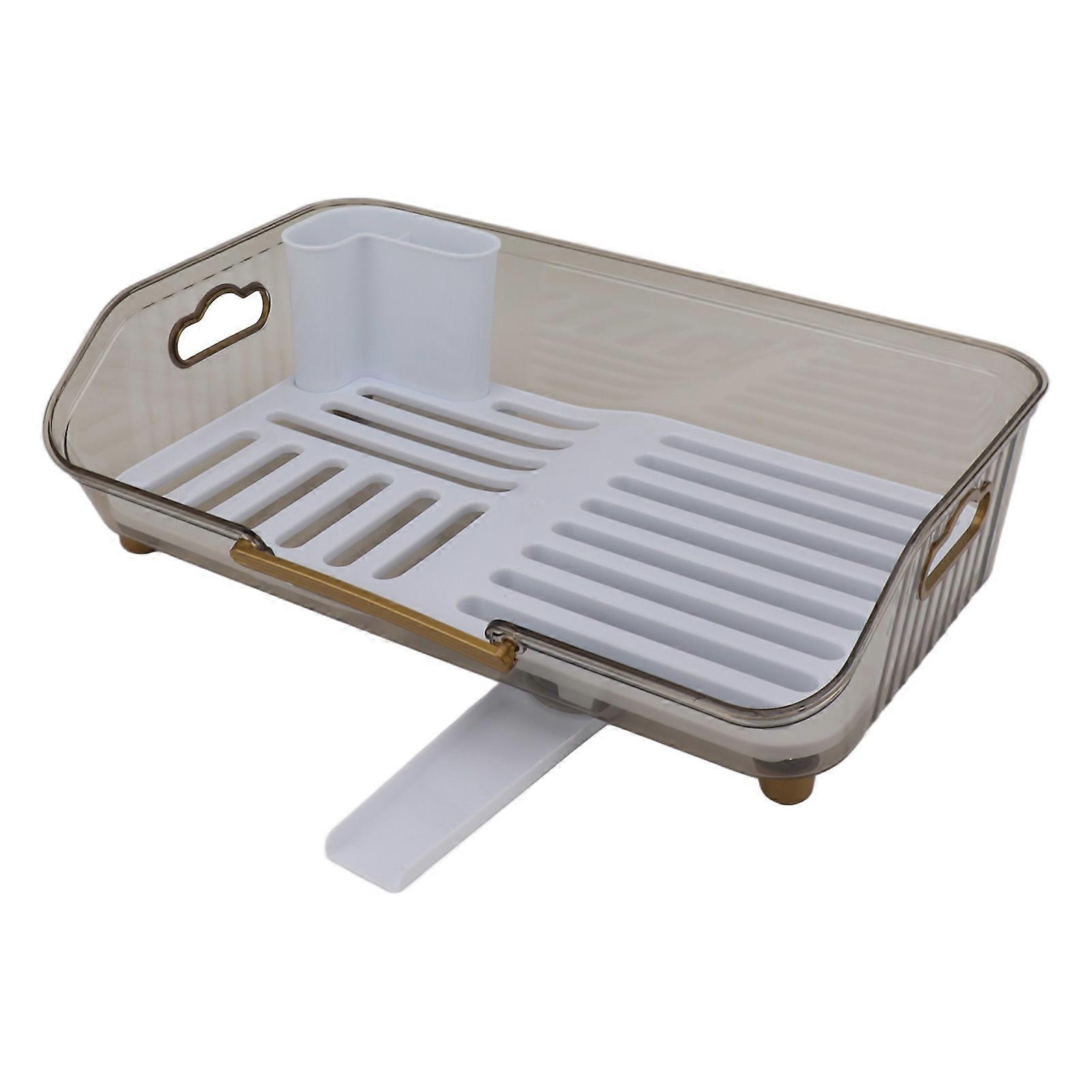 Dish Drying Rack Multifunctional PP Space Saving Clean Hygienic Dish Drainer for Kitchen Sink
