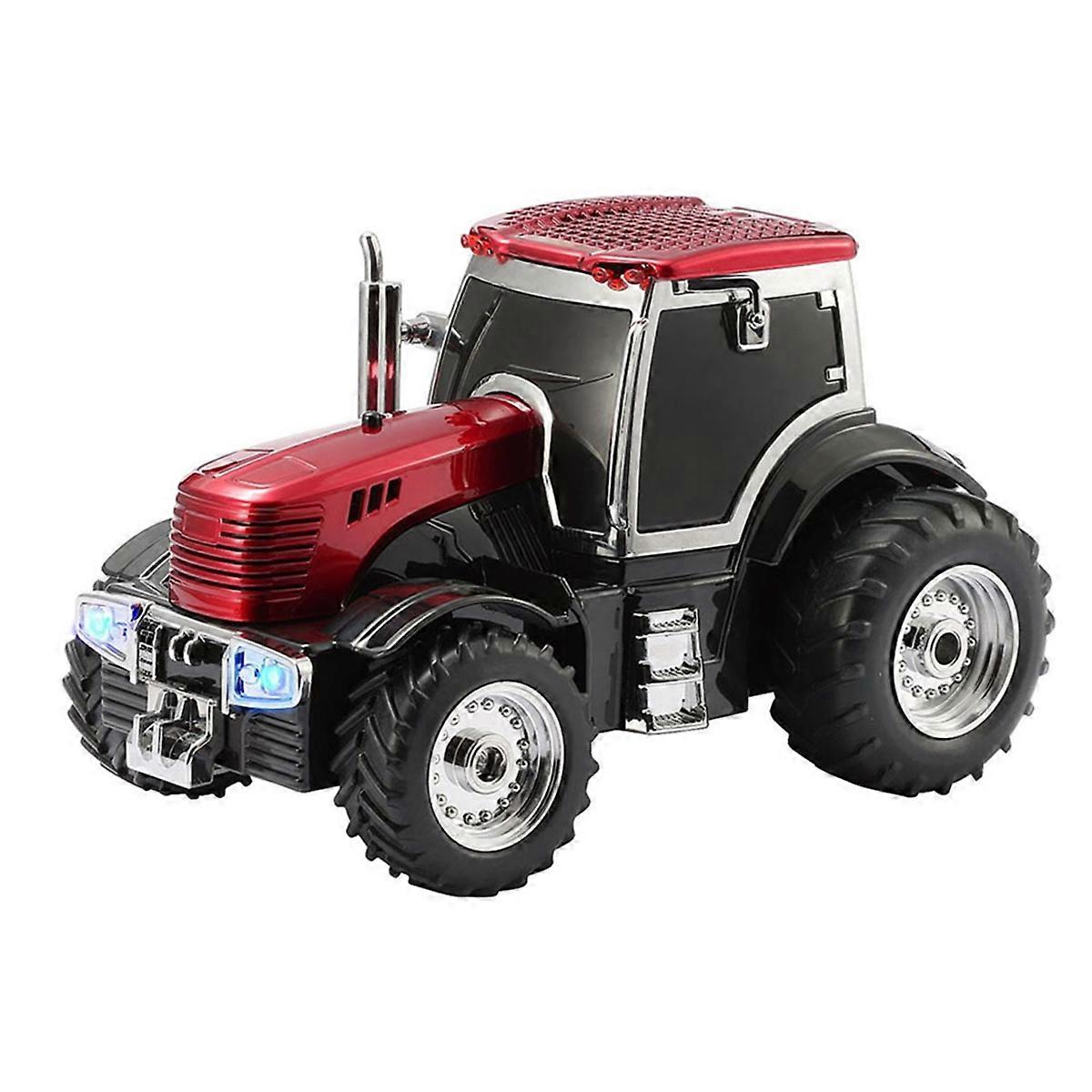 WS-560 Tractor Wireless Bluetooth Speaker -LED Light Support TF Card FM Radio Stereo Music Player B