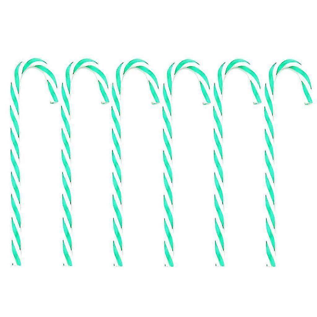 Χριστουγεννιάτικα candy canes σύνολο 6 στριμμένα Χριστούγεννα Δέντρο Διακόσμηση Προμήθειες Παρόντες