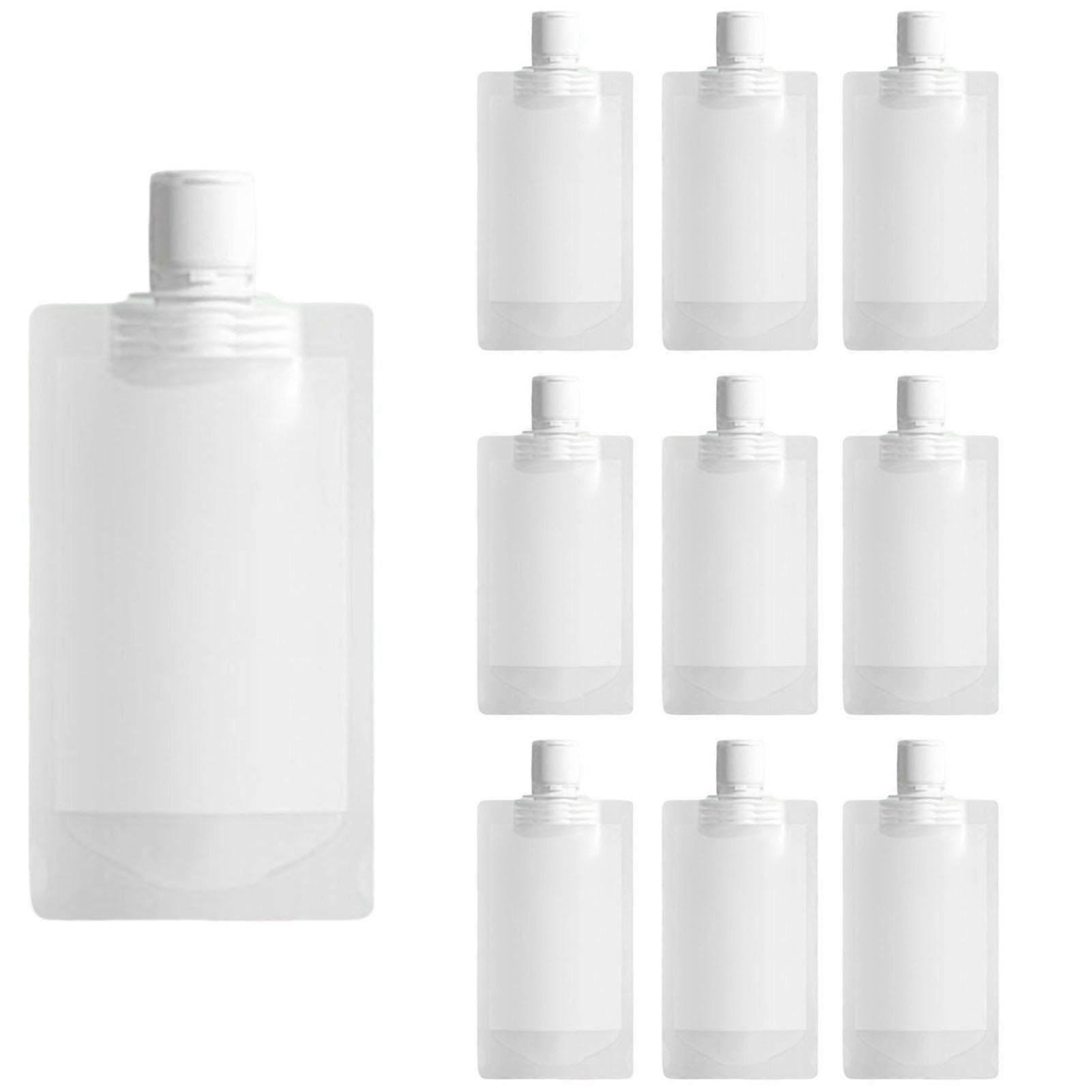 Portable Travel Fluids Makeup Packing Bag Flip Lid Empty Bottles Container