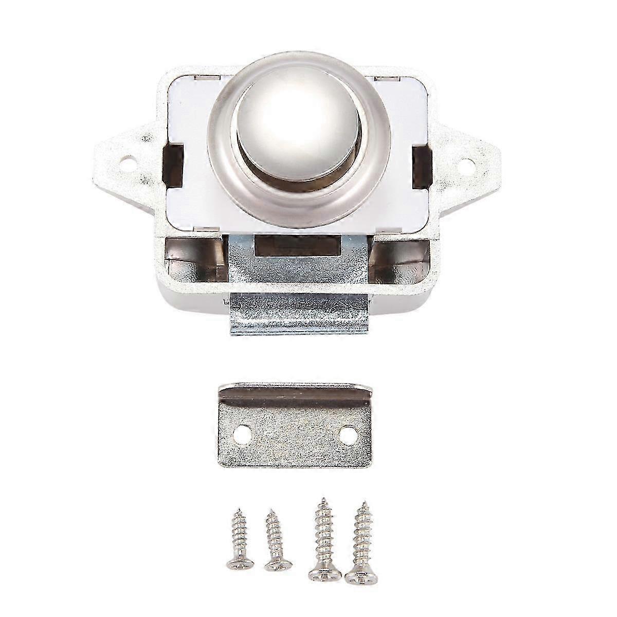 5PCS Camping Car Push Lock RV Caravan Boat Motor Cabinet Drawer Latch Button Locks Keyless Furnitur
