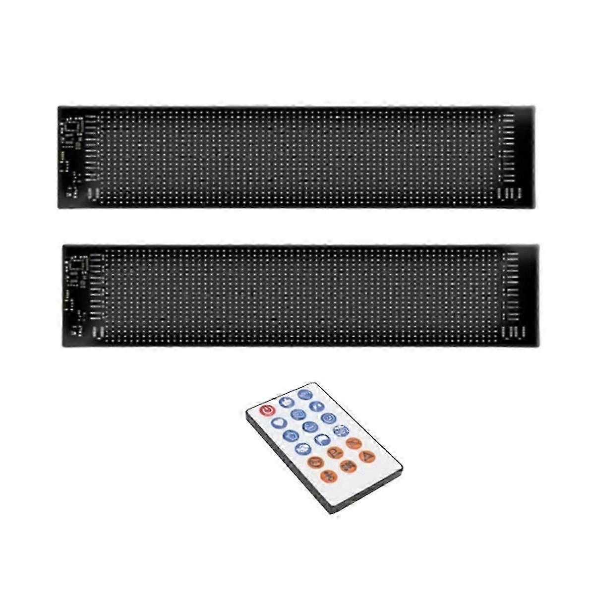 unico 2PCS LED Occhi Parabrezza Camion Auto Display Screen Panel LED Segno luminoso LED Occhi incandescenti per parabrezza in vetro