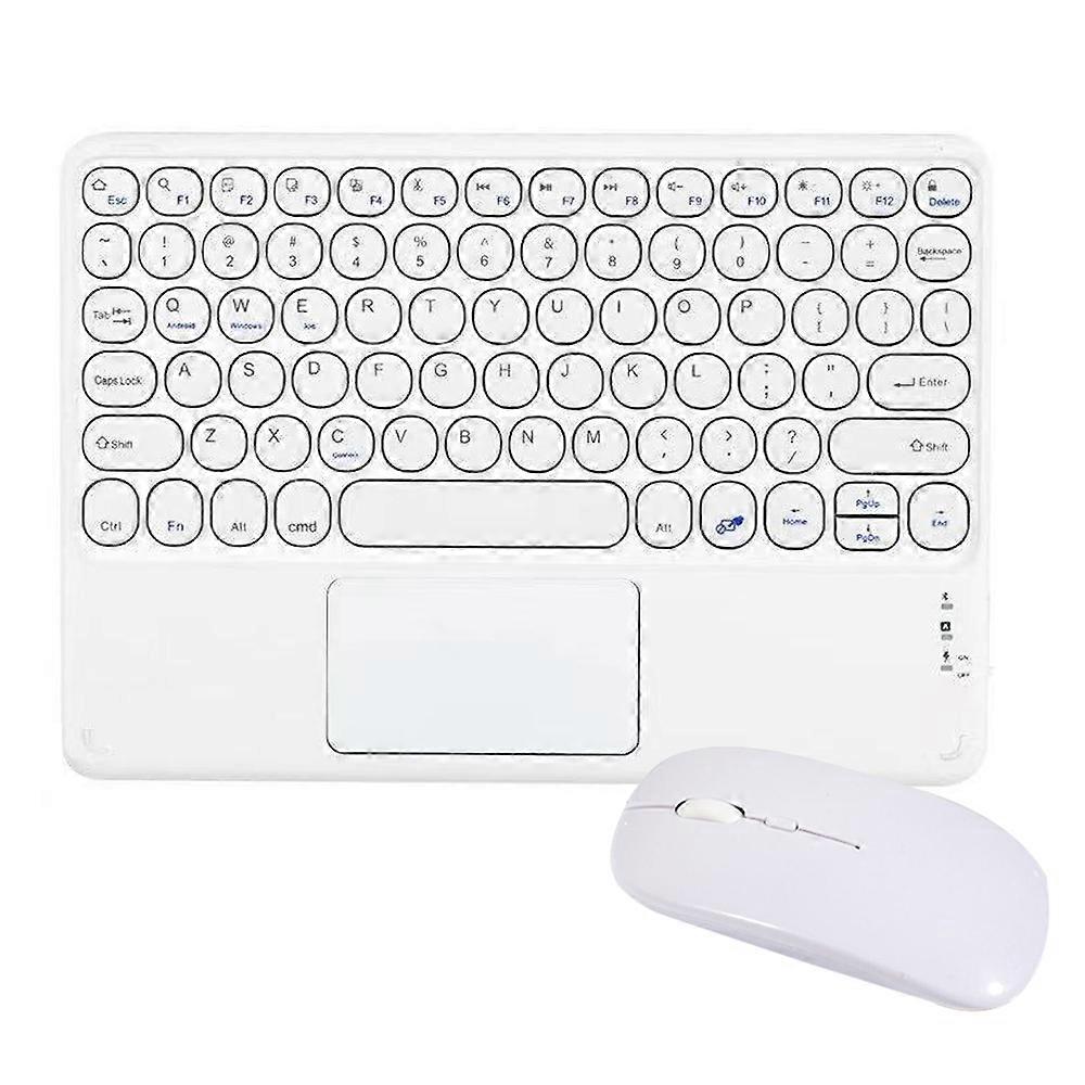 Touchpad Function Ultra-Thin Design Wireless Keyboard And Mouse Combo, High Precision 10Inch Keyboard For Wide Compatibility With Multiple Devices,