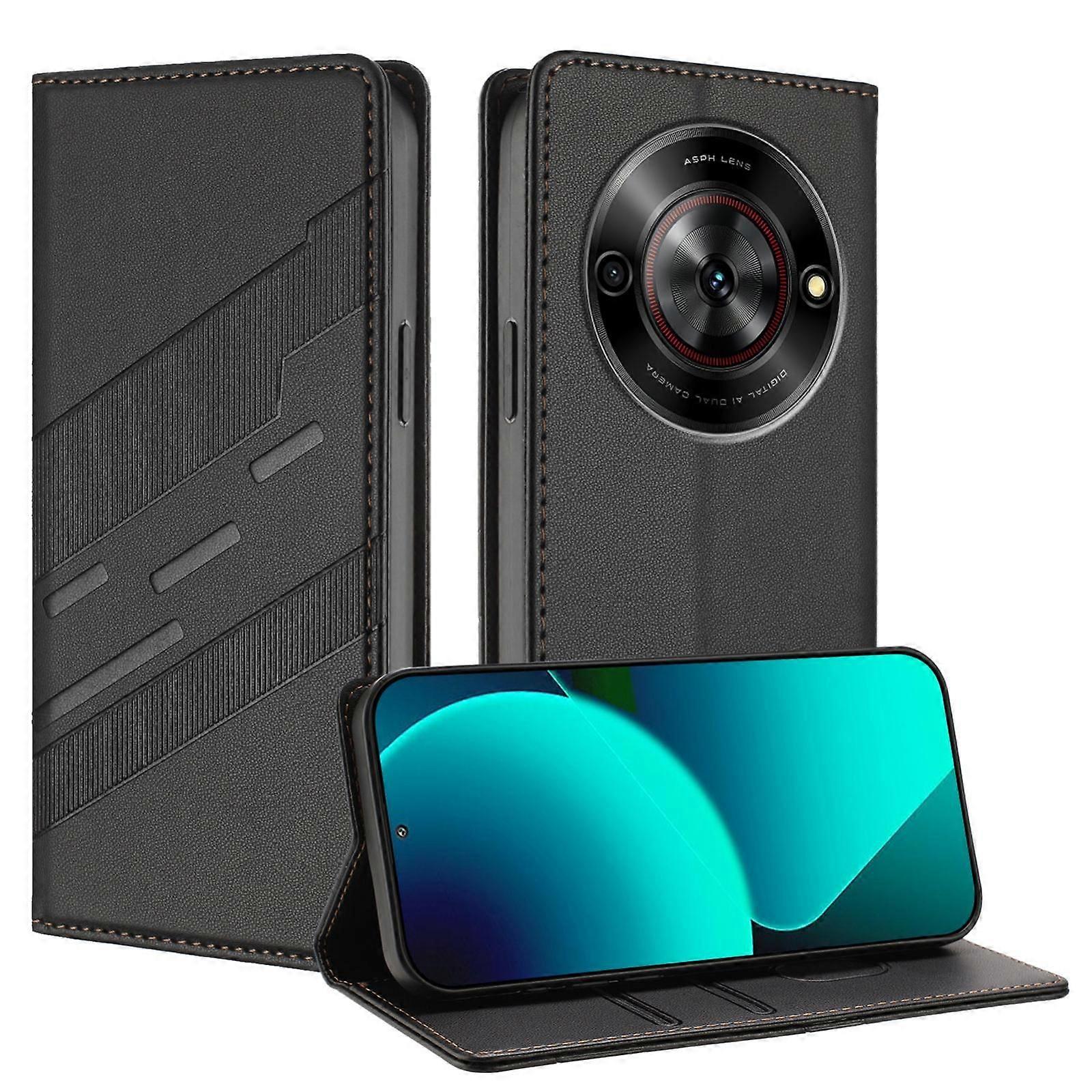 Embossed Wallet PU Case For ZTE Blade A75 5G