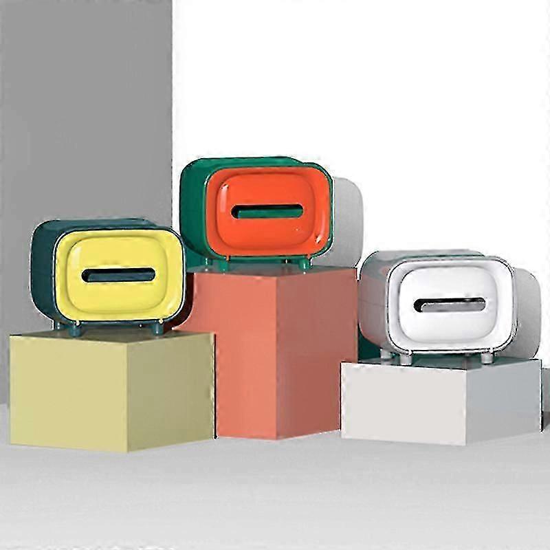 Scatola di tessuto multifunzionale Scatola di tessuto Elegante porta scatola di tessuto Rettangolare Retro Scatola di tessuto facciale