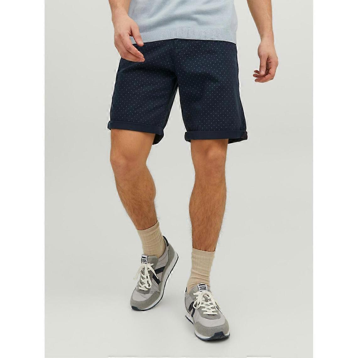 Short Chino Regular Fit Bleu Marine En Coton Jose