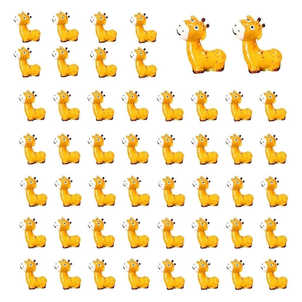 مجسمات حيوانات صغيرة من الراتنج مجسمات حيوانات برية صغيرة (زرافة)