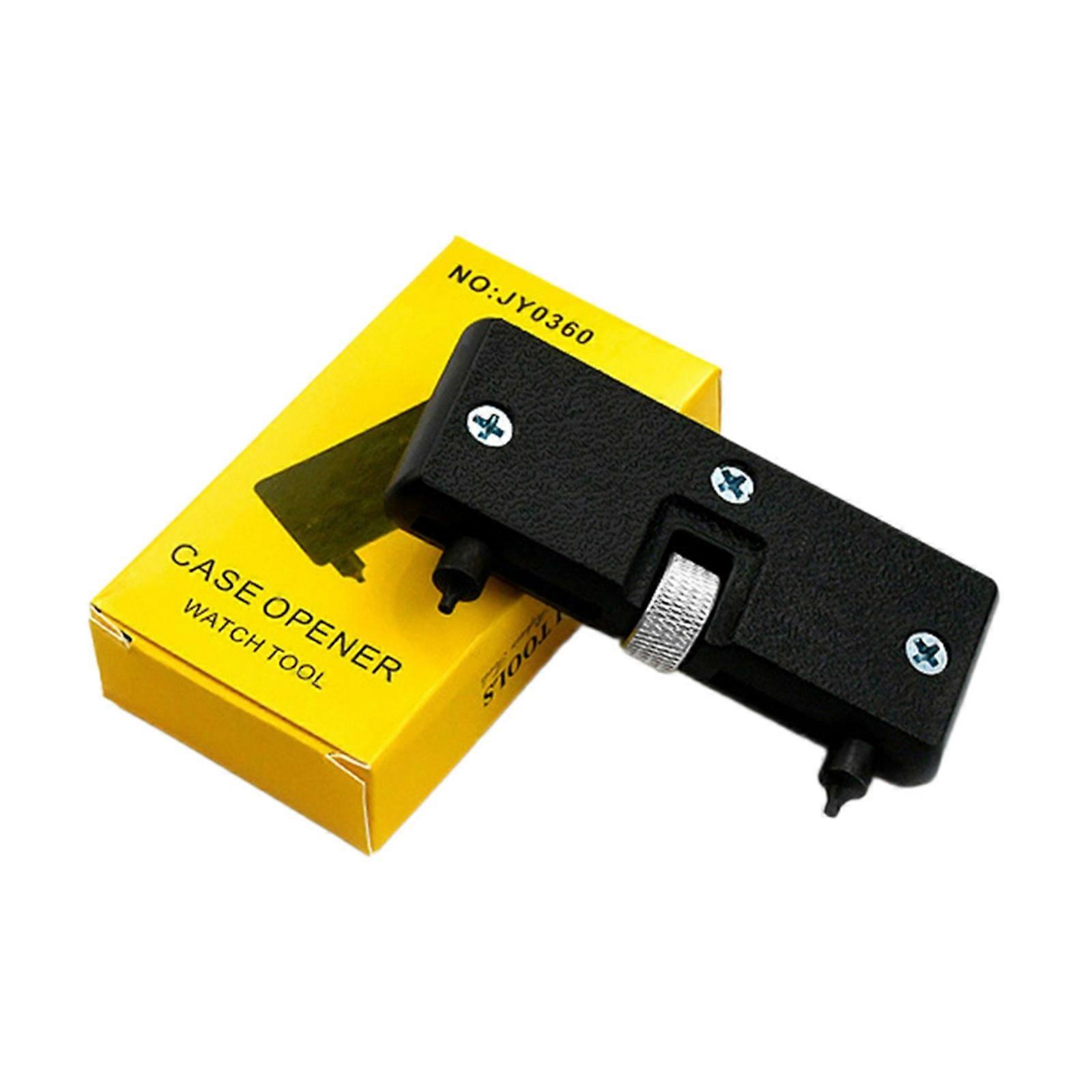 Compact Two Foot Meter Opener Versatile Watch Repair Tool Lightweight Two-Foot Large-Diameter Meter Alloy Cover Remover  Black