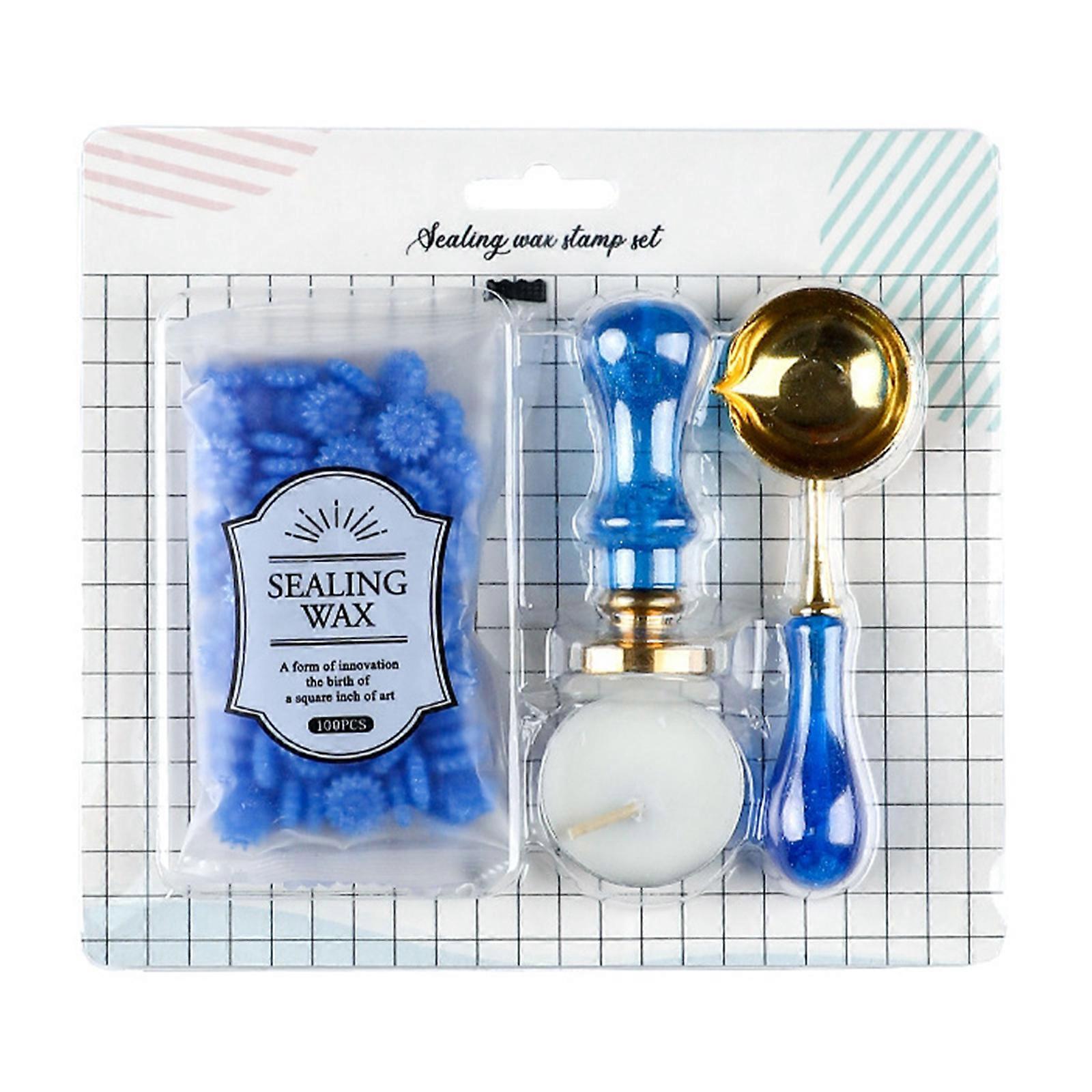 Sealing Wax Beads Box Set With Spoon Handle For Seal Stamp Making Cards Envelopes Wedding Invitations Packages Gift Wrap