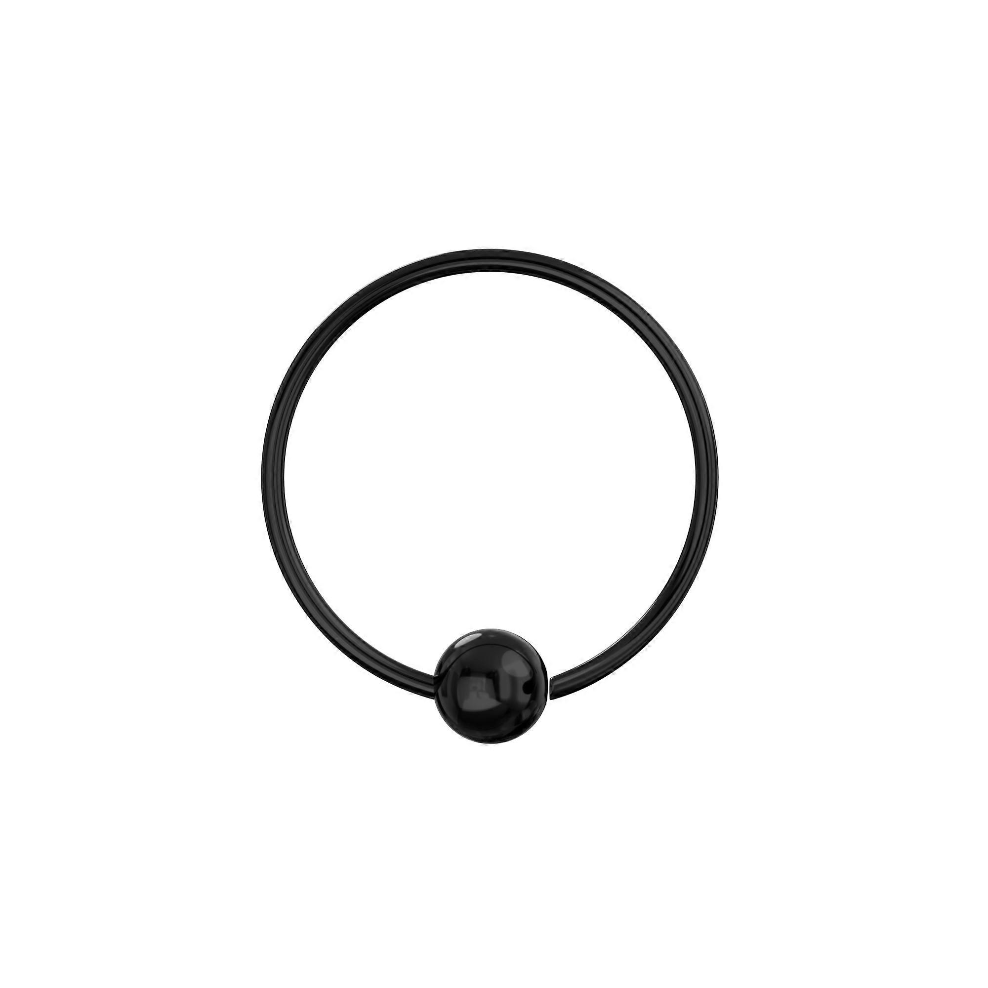 Black Pvd Surgical Steel Flexible Bcr Piercing