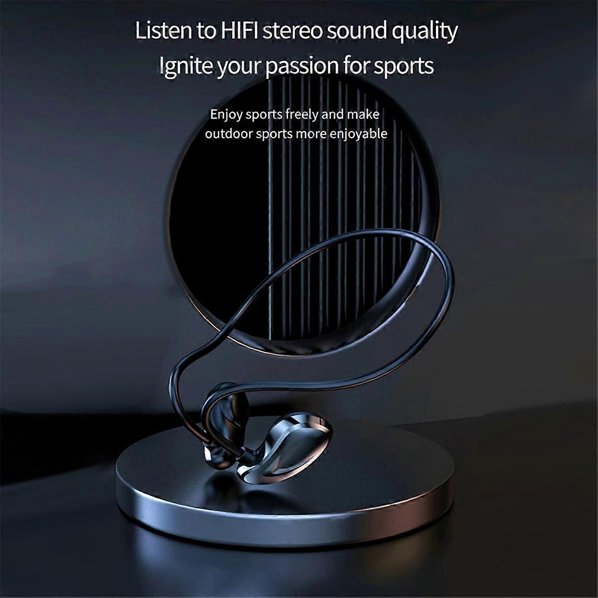 TWS Wireless Bluetooth 5.3 Headphone with Mic Air Conduction Sports Hanging Ear Outdoor Noise Cancel