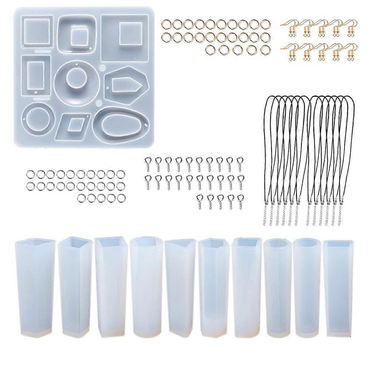 كريستال الغراء DIY أداة اليدوية مجموعة الأقراط المجوهرات سيليكون العفن ، ب
