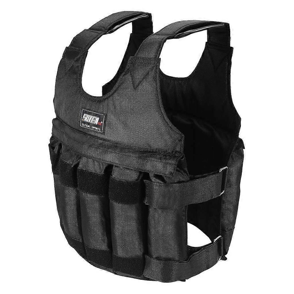 Adjustable weighted vest with shoulder pad for running and walking