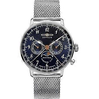 Zeppelin Argent Acier Inoxydable Hindenburg LZ129-7036M-3 Montre Homme