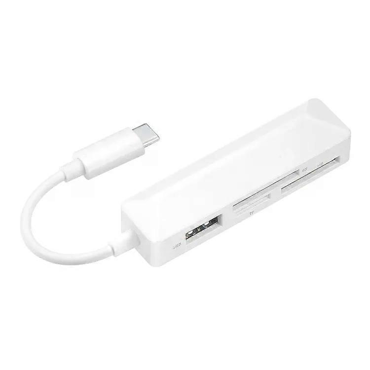 Multi-Function Card Reader-4 in 1 MS/SD/TF/USB2.0 for Type-C Devices -