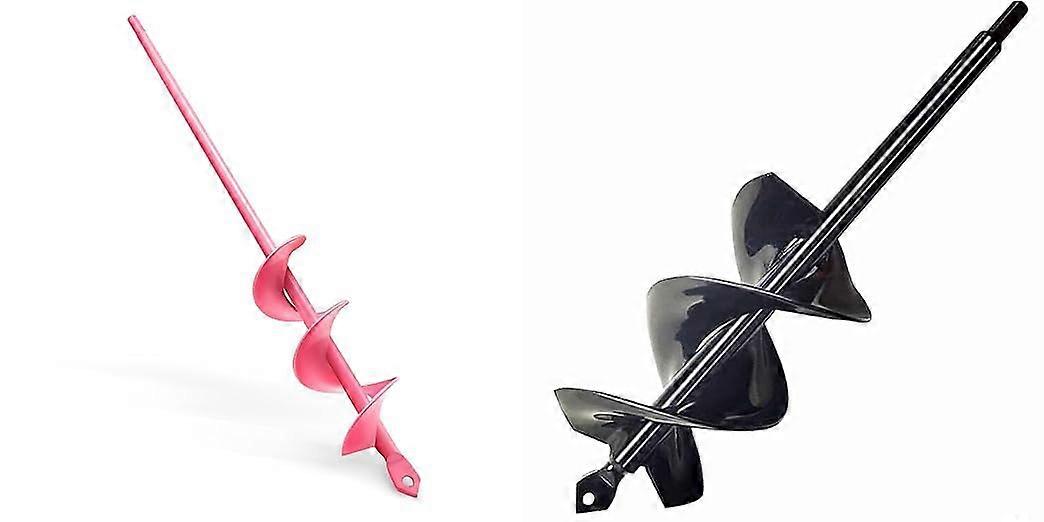 1.6 x 16.5 Inch Pink Auger Drill Bit for Planting - Garden Tool for Soil Digging and Hole Creation