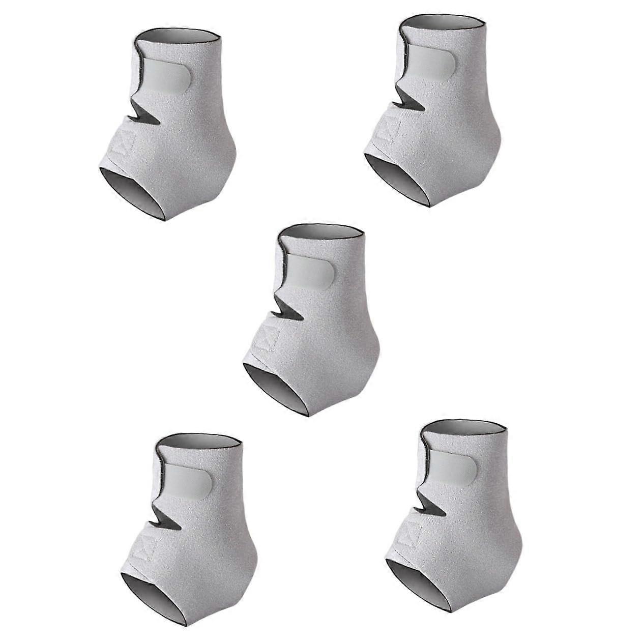 5pcs Ankle Wrap Compression Sleeves, Nylon Ankle Brace for Daily Wear, Comfortable Protective Covers, Stiff Boot Support