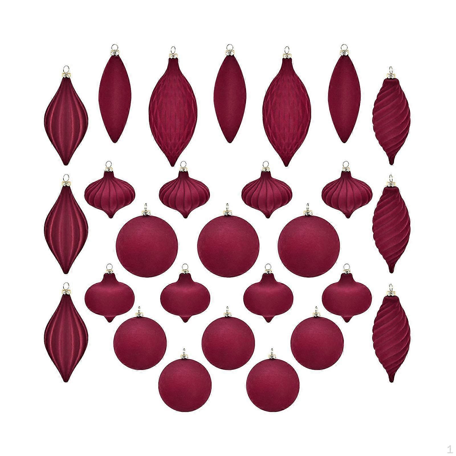 27 Pieces Christmas Balls Baubles Modern Multifunctional Decorations Tree