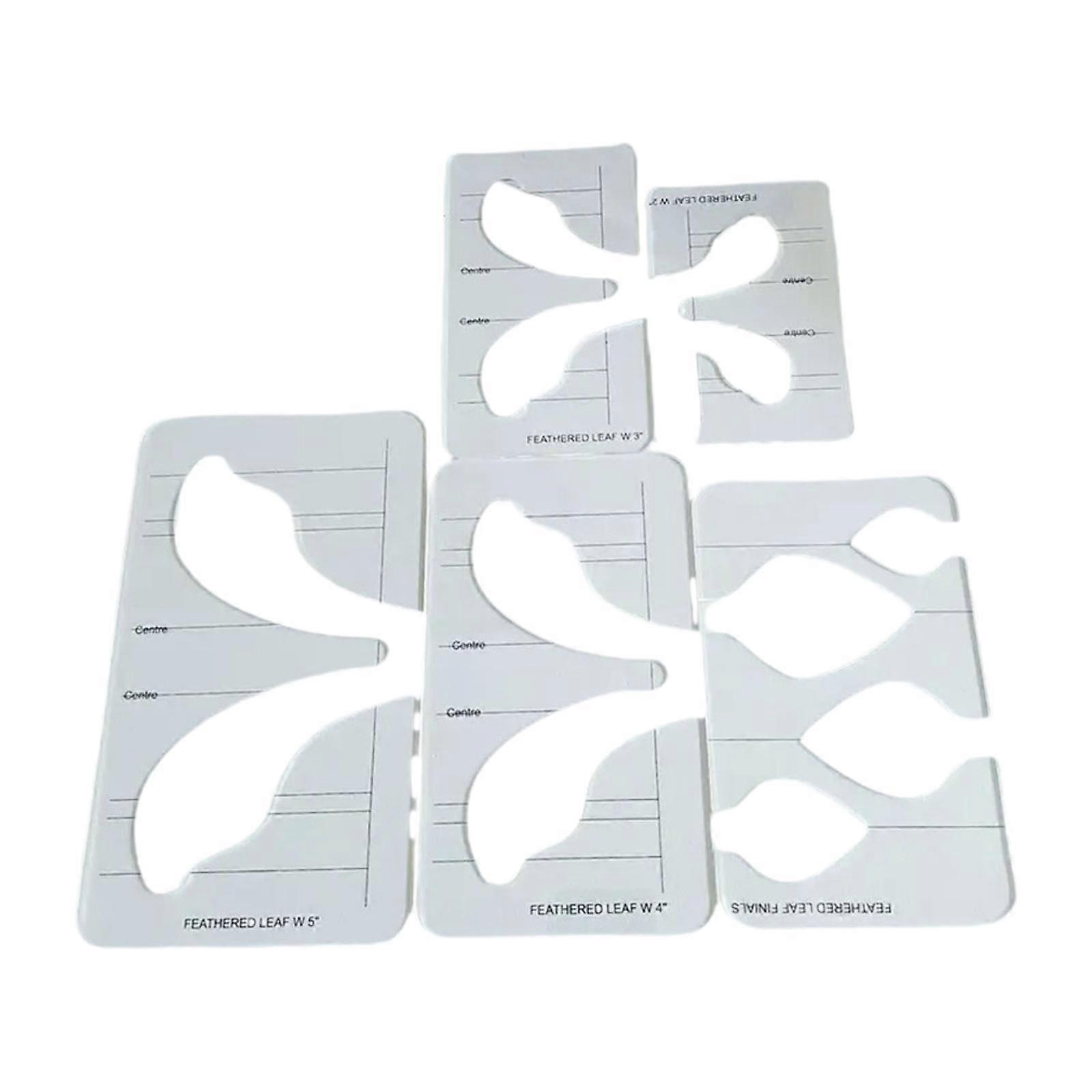 5Pcs Acrylic Quilting Templates for Quilting Designs Easy Using Patchwork