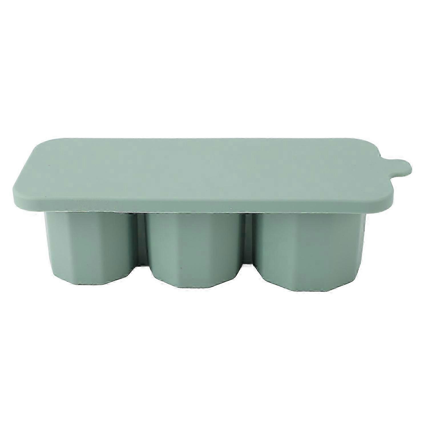 Ice Cube Tray For Tumbler Easy To Release Silicone Hollow Cylinder Ice Mold With Lid For Freezer Ice