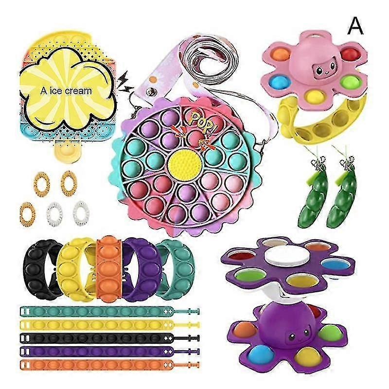 عيد الميلاد عيد الميلاد مجيء التقويم هدايا مربع تخفيف الضغط لعبة مجموعة