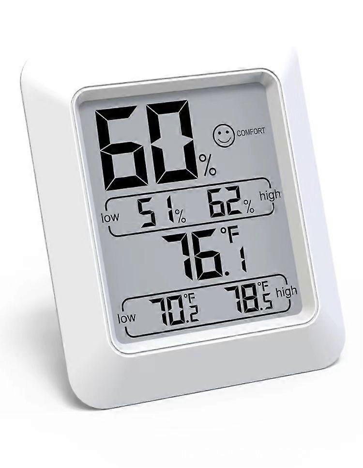 Indoor digital temperature and humidity meter, magnetic temperature and humidity sensor, wall-mounted electronic humidity, for indoor climate control